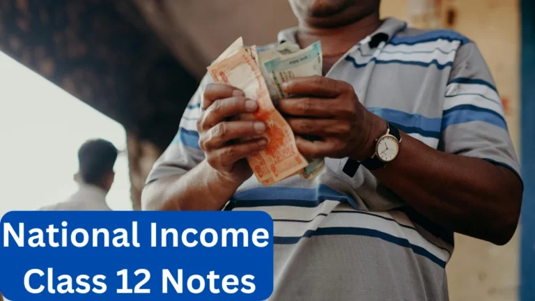 National Income Class 12 Notes 2023-24