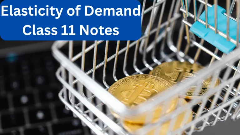 Elasticity of Demand Class 11 Notes