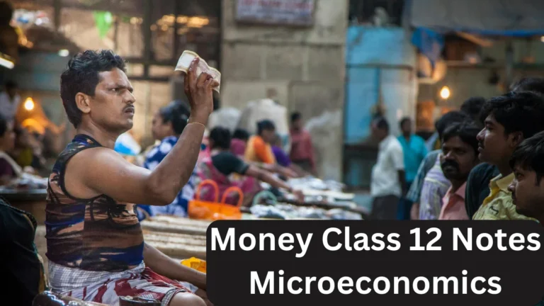 Money Class 12 Notes Microeconomics