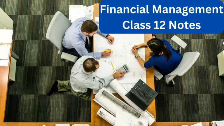 Financial Management Class 12 Notes