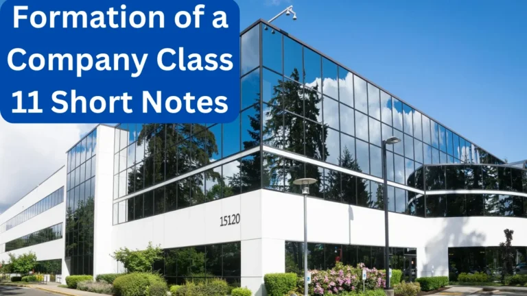 Formation of a Company Class 11 notes