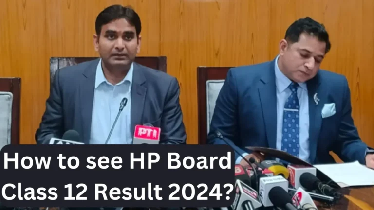 How to see HP Board Class 12 Result 2024?