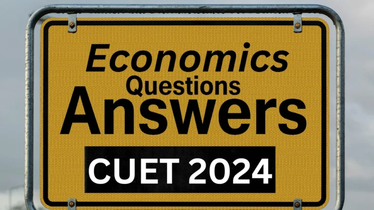 Economics Paper Answer key 2024