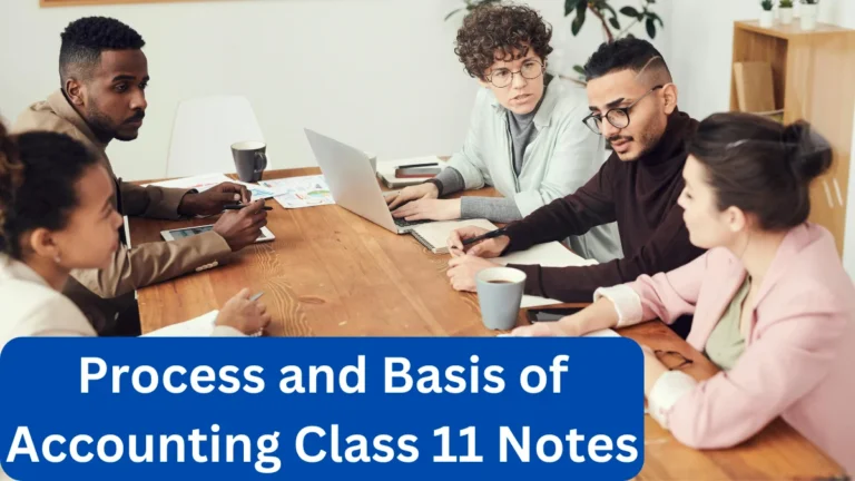 Process and Basis of Accounting Class 11 Notes