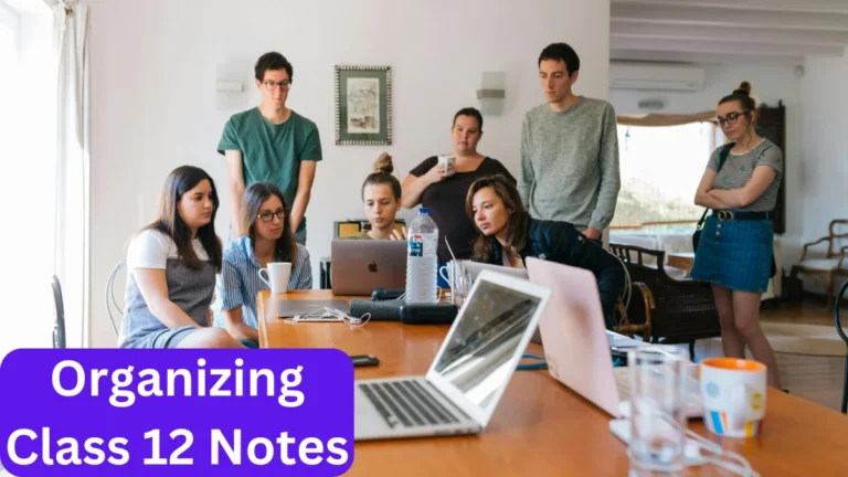 Organizing Class 12 Notes
