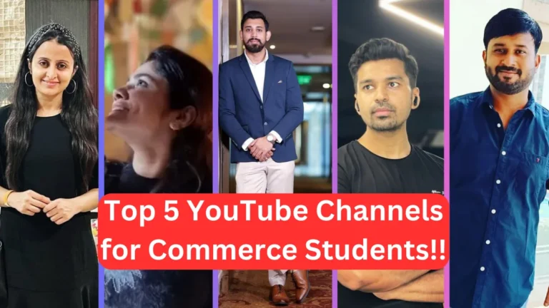 Top 5 YouTube Channels for Commerce Students