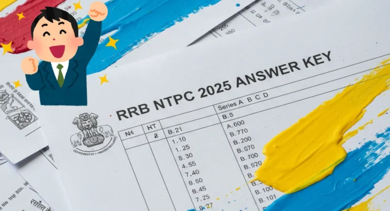 RRB NTPC Answer Key 2025 undergraduate