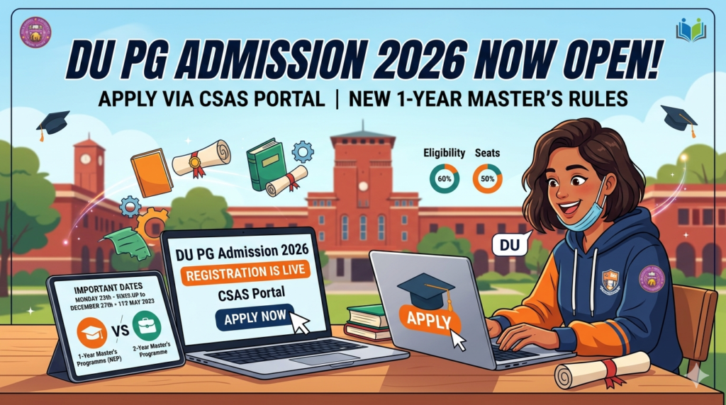 DU PG Admission 2026